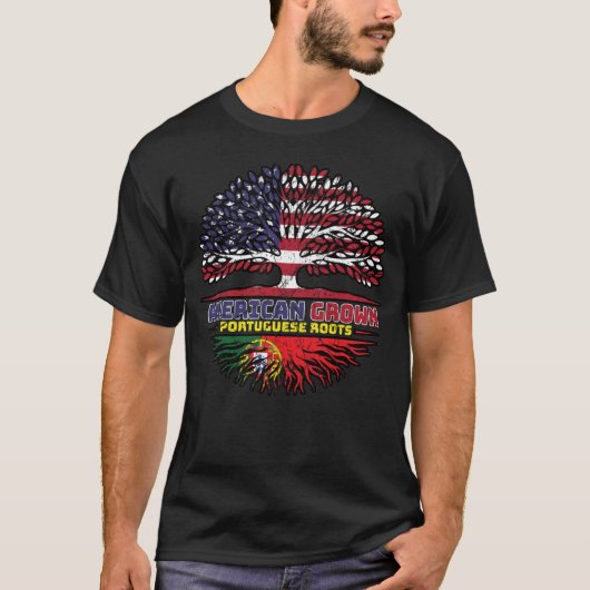 ポルトガル語ポルトガルUSアメリカ合衆国統一された州 Tシャツ (正面)
