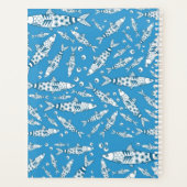 ポルトガル語リスボンサーディンパターンアズレジョスブルー プランナー手帳 (裏面)