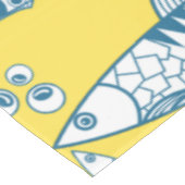 ポルトガル語リスボンサーディンパターンアズレジョス黄色 テーブルクロス (アングル)