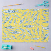 ポルトガル語リスボンサーディンパターンアズレジョス黄色 薄葉紙 (クラフト)