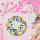 ポルトガル語レモンの青 ペーパープレート (パーティー)