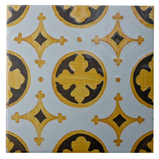 ポルトガル語幾何学アズレジョス・トリコラー タイル (正面)