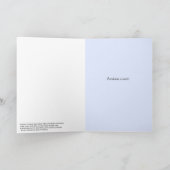 ポルトガル語文字スパイラル銀河系ブルー誕生日 カード (内部)