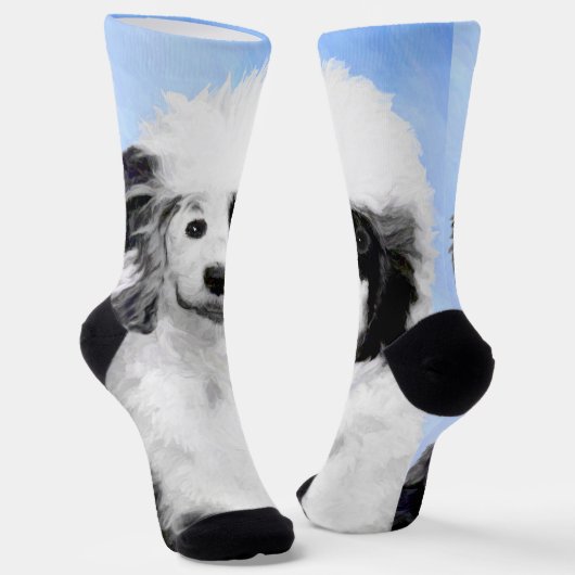 ポルトガル語絵画ウォータードッグ – Dog Art ソックス (傾斜あり)