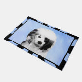 ポルトガル語絵画ウォータードッグ – Dog Art ドアマット (アングル)