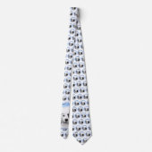 ポルトガル語絵画ウォータードッグ – Dog Art ネクタイ (裏面)