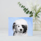 ポルトガル語絵画ウォータードッグ – Dog Art ポストカード (スタンド正面)