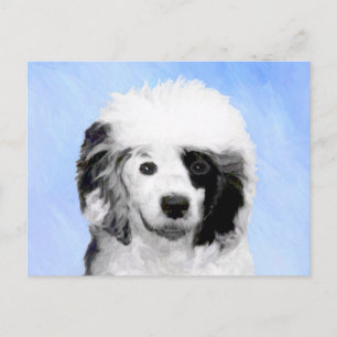 ポルトガル語絵画ウォータードッグ – Dog Art ポストカード