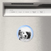 ポルトガル語絵画ウォータードッグ – Dog Art マグネット (インサイチュ (食洗機))