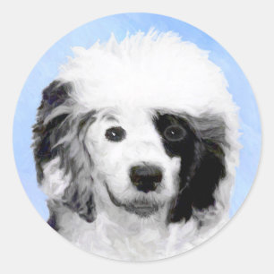ポルトガル語絵画ウォータードッグ – Dog Art ラウンドシール