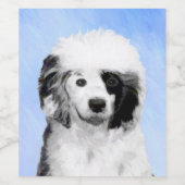 ポルトガル語絵画ウォータードッグ – Dog Art ワインラベル (シングルラベル)