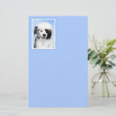 ポルトガル語絵画ウォータードッグ – Dog Art 便箋 (スタンド正面)