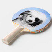 ポルトガル語絵画ウォータードッグ – Dog Art 卓球ラケット (正面アングル)