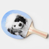 ポルトガル語絵画ウォータードッグ – Dog Art 卓球ラケット (横)