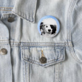 ポルトガル語絵画ウォータードッグ – Dog Art 缶バッジ (インサイチュ)