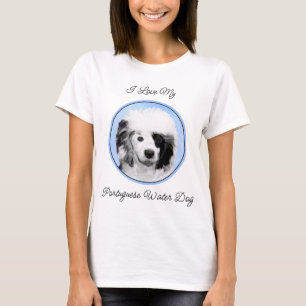 ポルトガル語絵画ウォータードッグ – Dog Art Tシャツ