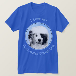 ポルトガル語絵画ウォータードッグ – Dog Art Tシャツ