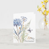 ポルトガル語誕生日カードワイルドフラワー カード (黄色い花)