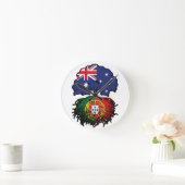 ポルトガル語（オーストラリア） ラウンド壁時計 (ホーム)