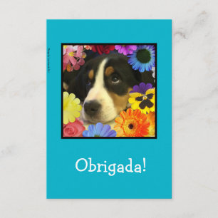ポルトガル語: サンキューカード/Obrigada! サンキューカード