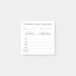 ポルトガル語 |動詞の活用方法 ポストイット