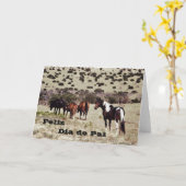 ポルトガル語: "幸せな父の日" カード (黄色い花)