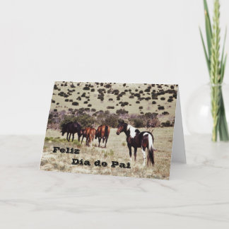 ポルトガル語: "幸せな父の日" カード
