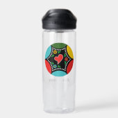 ポルトガル語（心）のクリスマスパーティーとギフト ウォーターボトル (背面)