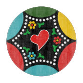 ポルトガル語（心）のクリスマスパーティーとギフト カッティングボード (正面)