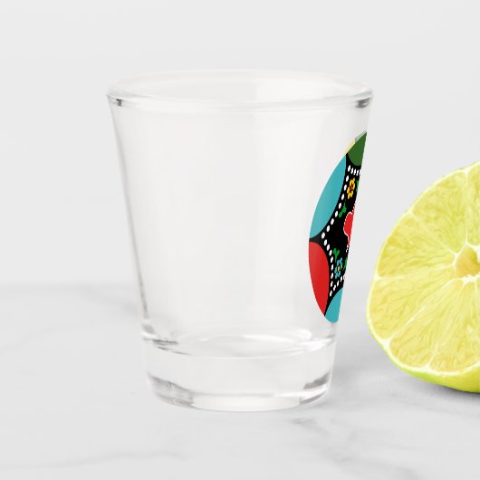 ポルトガル語(心)のクリスマスパーティーとギフト ショットグラス (左)