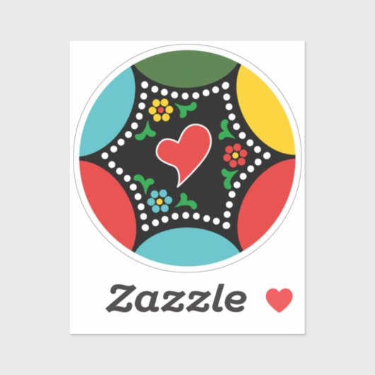 ポルトガル語（心）のクリスマスパーティーとギフト シール (シート)