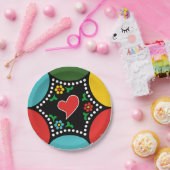 ポルトガル語(心)のクリスマスパーティーとギフト ペーパープレート (パーティー)