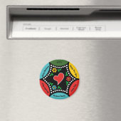 ポルトガル語(心)のクリスマスパーティーとギフト マグネット (インサイチュ (食洗機))