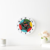 ポルトガル語（心）のクリスマスパーティーとギフト ラウンド壁時計 (ホーム)