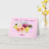 ポルトガル語: 第90誕生日- 90 Aniversario カード (黄色い花)