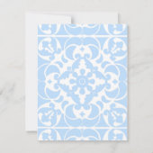 ポルトガル語(青スペインの地中海の) サンキューカード (裏面)