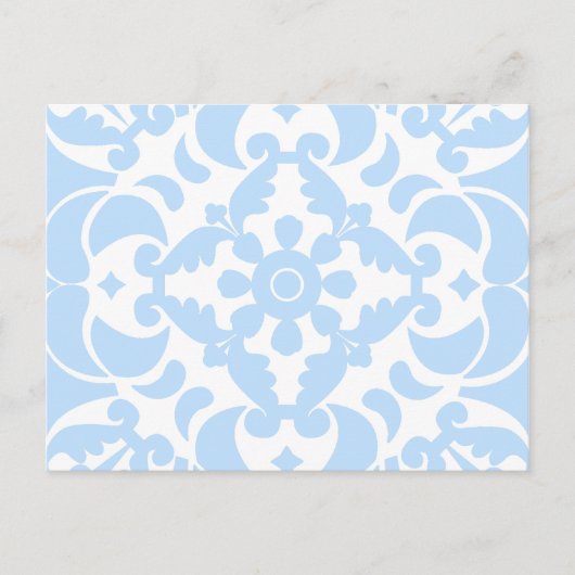 ポルトガル語(青スペインの地中海の) シーズンポストカード (正面)