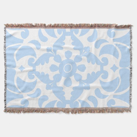 ポルトガル語(青スペインの地中海の) スローブランケット (正面)
