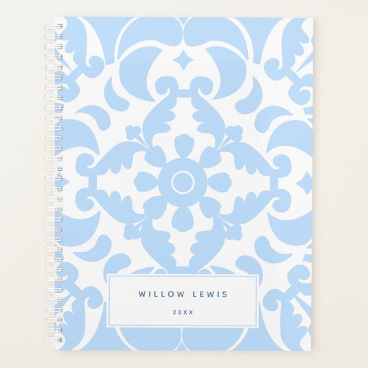 ポルトガル語(青スペインの地中海の) プランナー手帳 (正面)