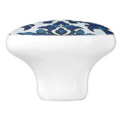 ポルトガル語（青）アズレホスフローラタイル模様 セラミックノブ (側面)
