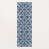 ポルトガル語（青）アズレホスフローラタイル模様 ヨガマット (裏面)