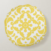 ポルトガル語(黄色スペインの地中海の) ラウンドクッション (裏面)