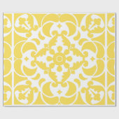 ポルトガル語(黄色スペインの地中海の) ラッピングペーパー (フラット)