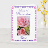 ポルトガル語: Anosの70人のお母さんの第70誕生日 カード (黄色い花)