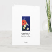 ポルトガル語: Parabéns! デイジー幸せな誕生日 カード (裏面)