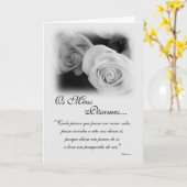 ポルトガル語: Poema de Condolencias カード (黄色い花)