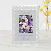 ポルトガル語- Vovó (祖母)の第80誕生日 カード (黄色い花)