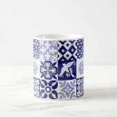 ポルトガル語Azulejosはマグをタイルを張ります コーヒーマグカップ (中央)