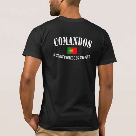 ポルトガル軍コマンドス特殊部隊 Tシャツ (裏面)