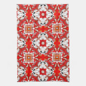 ポルトガル陶磁器タイル模様 キッチンタオル (縦)